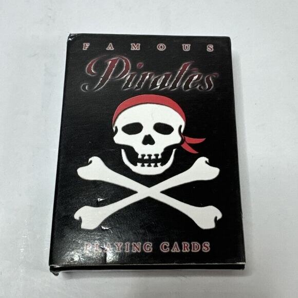 PostCardusa Other - Famous Pirates Playing Cards Deck of 54 Standard Full Color Open But Not Used